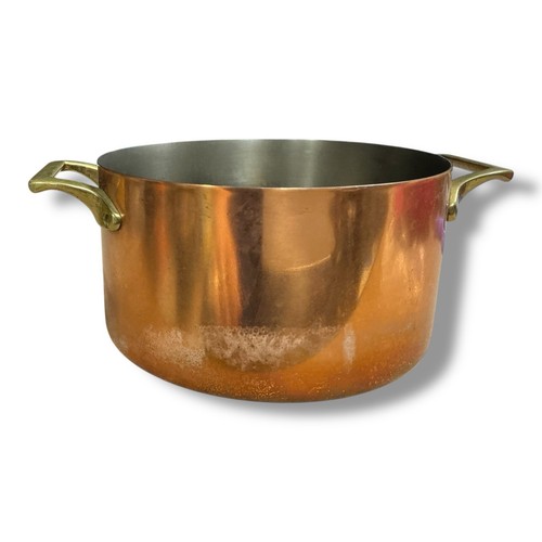 Vintage Paul Revere Ware 1801 Copper 3qt Stock Pot Sauce Pot Brass - Picture 4 of 10