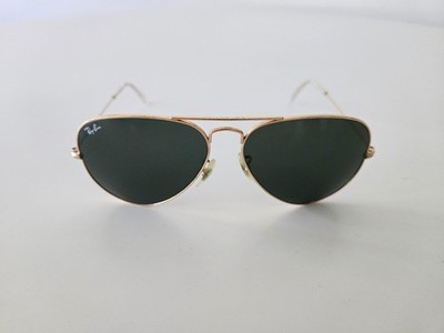 Ray-Ban Aviator Sonnenbrille | RB 3025 L0205 58 14 3N | Gold | grüne Gläser