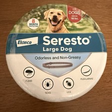 Seresto Flea Tick Collar for LARGE Dog, New Sealed, 8 Months Protection