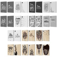 HEAD CASE DESIGNS HAND DRAWN TYPOGRAPHY LEATHER BOOK WALLET CASE FOR APPLE iPAD