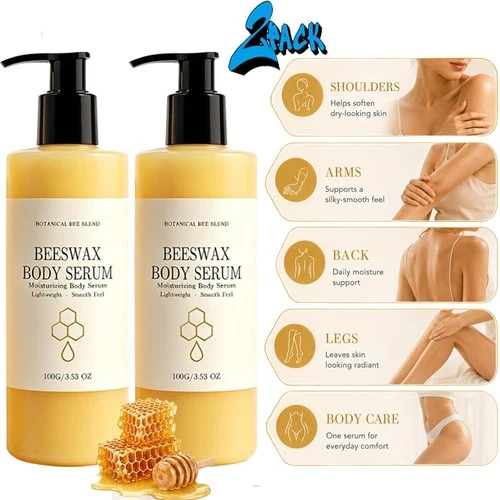 2pc Beauty From Bees Body Serum,Beeswax Body Serum, Body Oil with Avocado,Castor