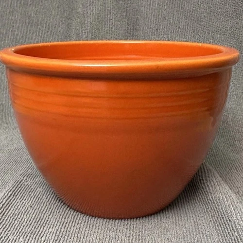 Vintage Fiesta #2 Mixing/Nesting Bowl Original ORANGE  6" X 4”  1936-1944 ribs