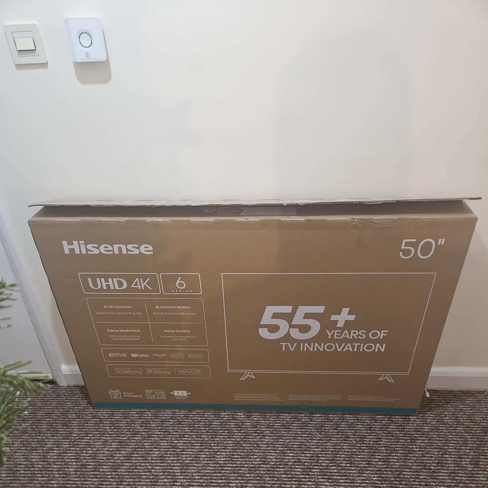 Hisense A6QTUK 50 inch Smart 4K Ultra HD TV 50A6QTUK 