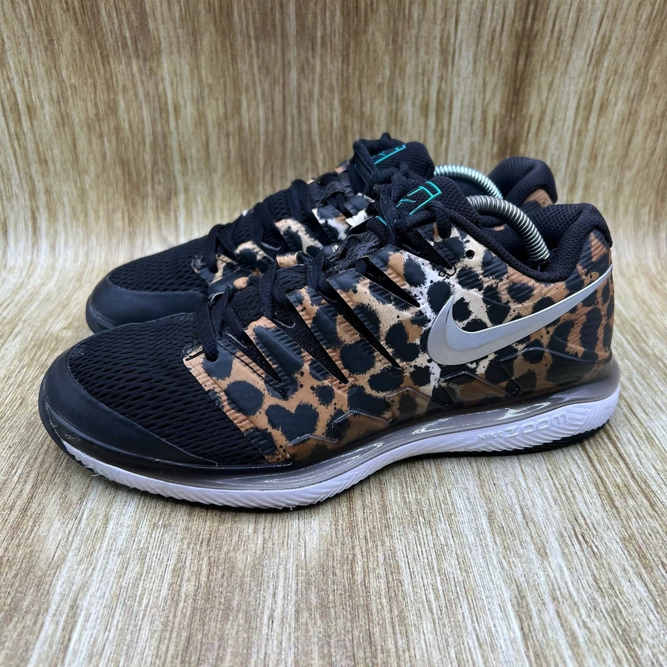 Nike Air Zoom Cage 3 HC Leopardo Mujer Talla 7.5 Tenis Tenis Tenis Tenis AA8027-701 Foto 3 de 4