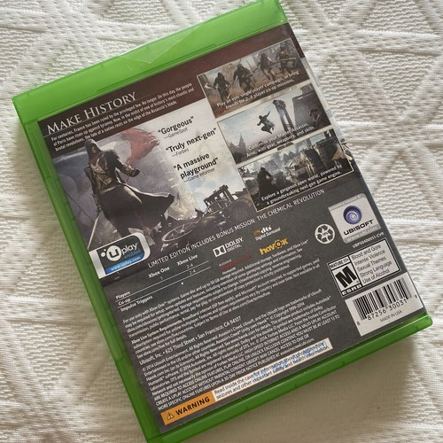 Xbox One Limited Edition Assassin’s Creed Unity CIB Tested Working Video Game - Picture 2 of 3