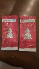 2 Box Lot Holiday Time ICICLES Tinsel 18" Christmas Silver 1000 Strands Box F