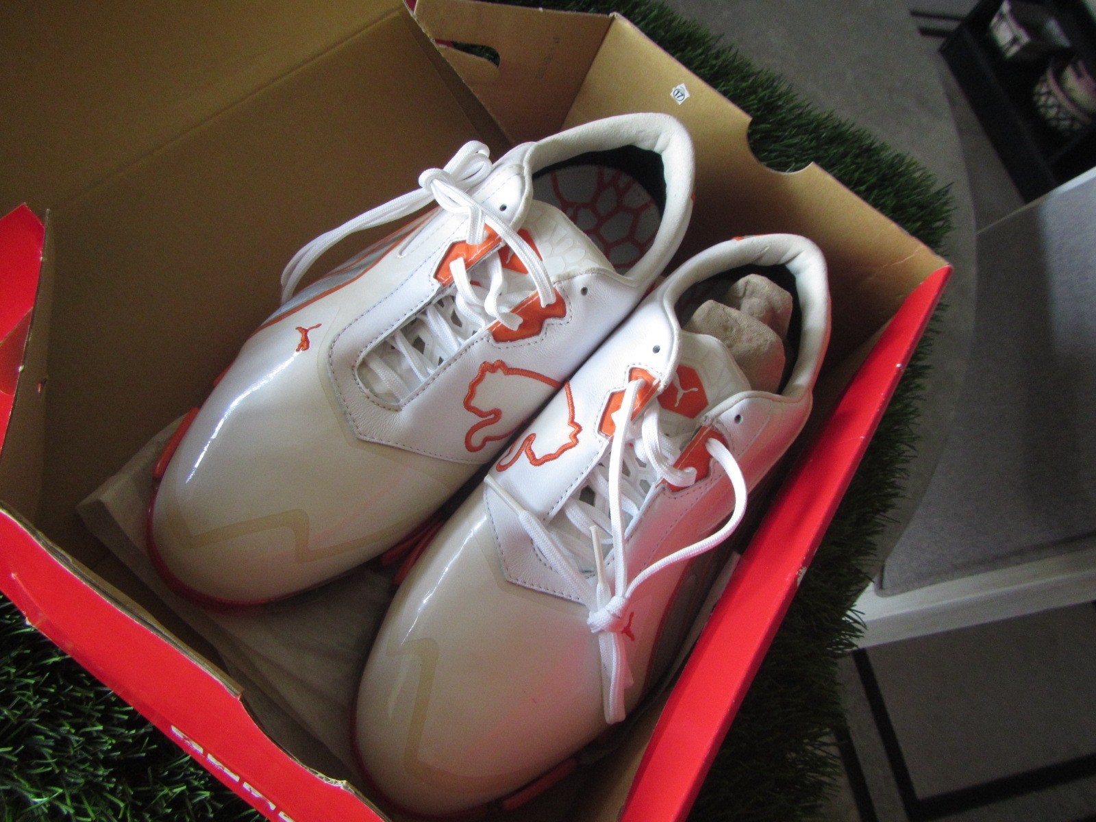 Puma AMP CELL FUSION ICE Rickie Fowler GOLF Cleat Shoe Men 8