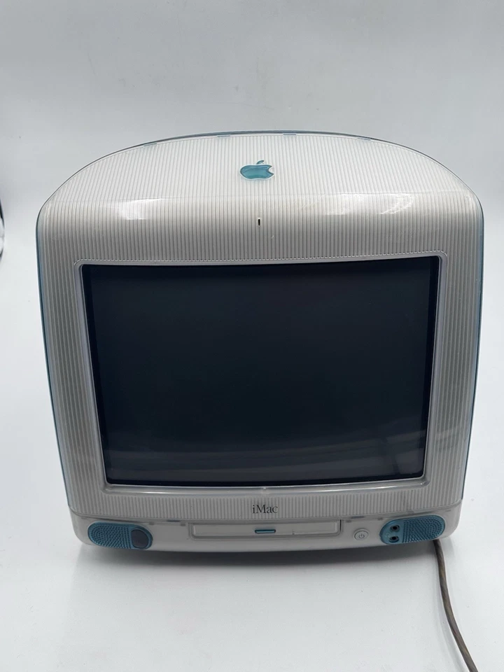 Apple iMac G3 Blueberry Blue 1998 Computer Working - Image 4 of 4