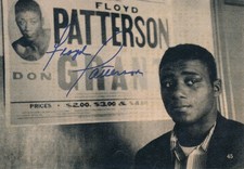 Floyd Patterson Signed 4x6 Boxing Photo Magaz...