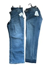 Time and Tru Women  s Maternity Jeans Straight Leg With Belly Band Size M 8-10