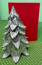 Vintage Mariposa Medium Evergreen Tree in box Metal Christmas Decor Centerpiece