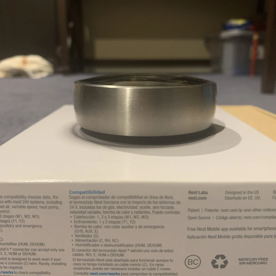 Nest 2nd Generation Learning Silver Programmable Thermostat - Image 2 of 4