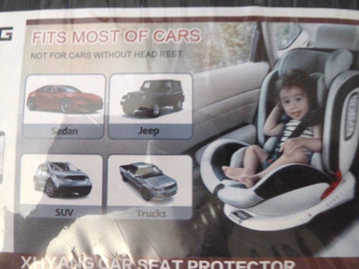 2 Pack Car Seat Protector for Child or Pet / Anti Slip w Mesh Pockets