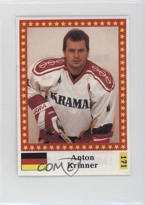 1991 Hockey World Championship Stickers Removed from Backing Anton Krinner 02ro