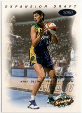 2000 Skybox Dominion WNBA Expansion Draft Nina Bjedov Rookie Card #106 Storm