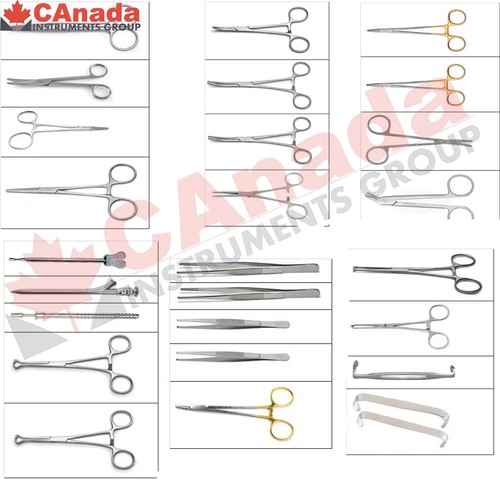 196 Pcs Abdominal Hysterectomy Surgery Set Complete Made of High Quality Stainle - Picture 2 of 2