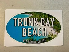 TRUNK BAY BEACH USVI DECAL STICKER SURF