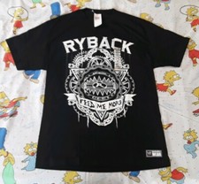 Ryback T-Shirt Feed Me More WWE big guy black Medium