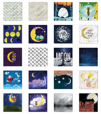 Ambesonne Moon Bandana Printed Unisex Head Neck Tie Scarf Headband