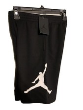 NEW Jordan - Nike Fleece Shorts Boys M 12/13 BLK/WHT