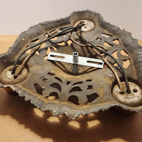 Art Nouveau Ceiling Fixture w/ Hanging Finial Cast Iron Antique - Picture 15 of 15