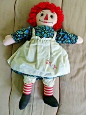 Raggedy Ann Doll  With Dress Apron & Bloomers ZTA 18"
