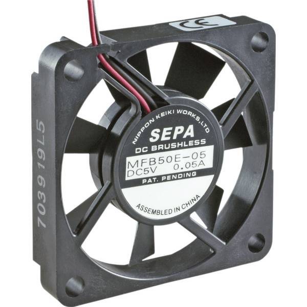 SEPA MFB50E12-BLI  MFB50E12 Ventola assiale 12 V/DC 14.3 m³/h (L x L x A) 50 x 5