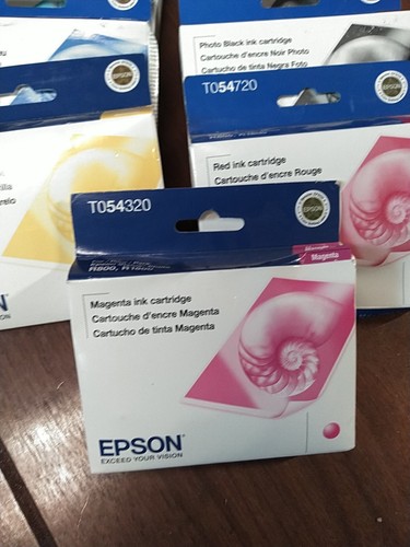 7x Lot Epson Stylus Photo Printer (Exp 2011-13) R800/R1800 Sealed Ink Cartridges - Picture 3 of 10