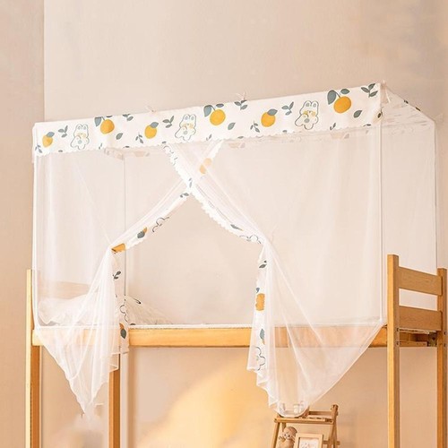Polyester Fabric Floral Print Mosquito Net Insect Proof Summer Netting Student - Picture 10 of 14