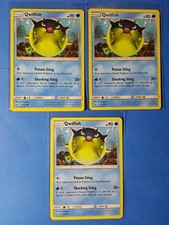 4x Qwilfish 21/73 Pokemon card SM Shining Legends common NM