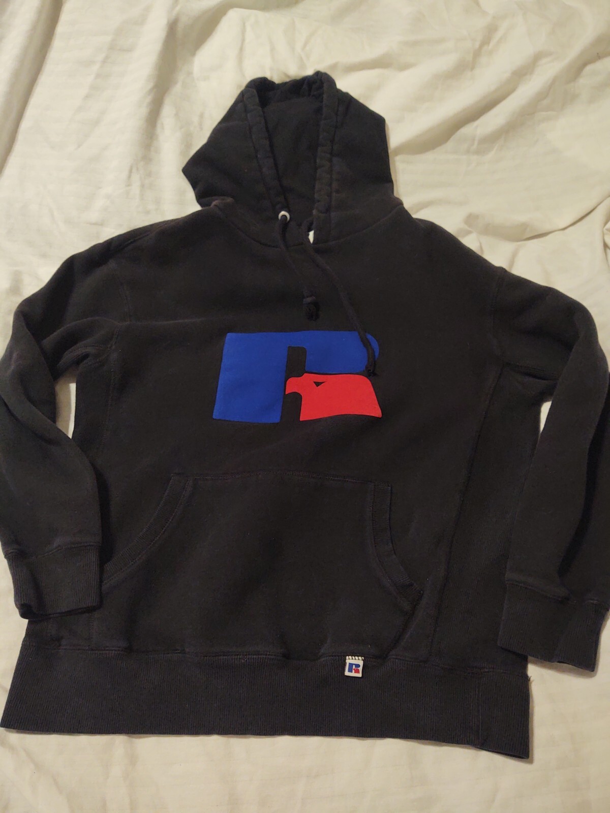 Russell Athletic Hoodie Black Medium Men Sweatshirt