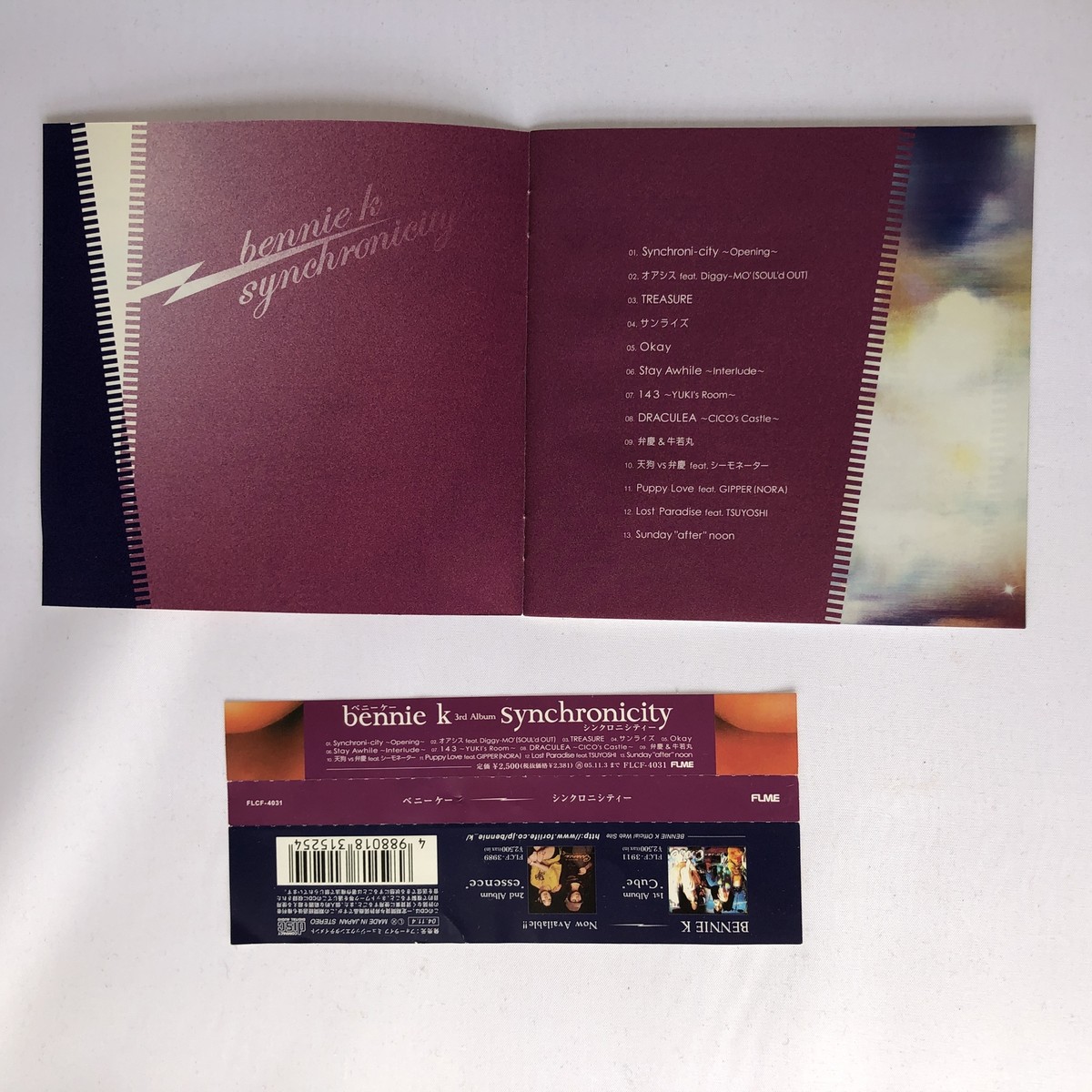 BENNIE K synchronicity OBI JAPAN CD FLCF3041 w/ Tracking f/s