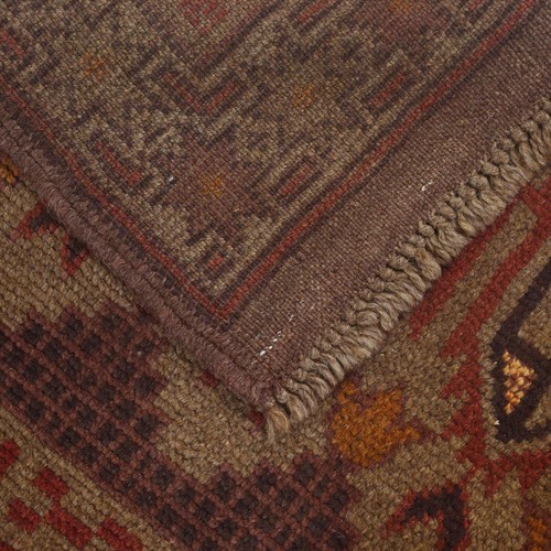 Hand-Knotted Antique Rug Tribal Afghan Vintage Decorative Rug 2'10x4'9 ft B16286 - Picture 5 of 8