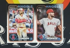 Trey Cabbage & Victor Mederos 2024 Topps Series 1 Angles Rookie Lot