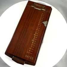 Vintage Bates List Finder Model A Address Phone Book Metal Toleware - No Cards