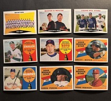2009 Topps Heritage Pick A Card Rookie Stars Complete Your Set