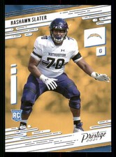 2021 Panini Prestige Rashawn Slater #255 RC Los Angeles Chargers