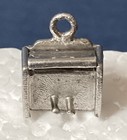 Vintage Sterling Upright Piano Charm with Opening Lid to Show Paper Keyboard! — photo 3