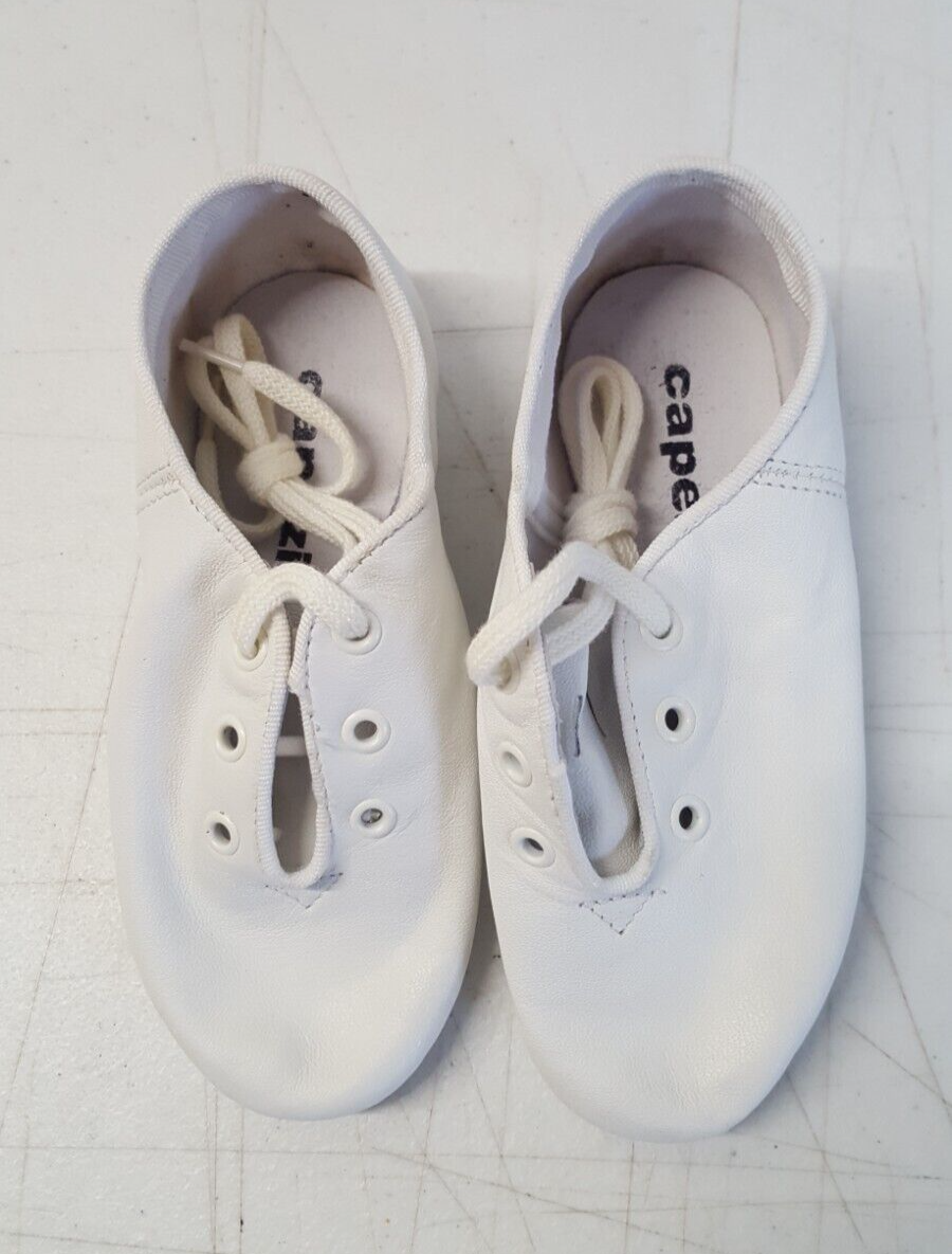 Capezio Jazz Hip Hop Dance Shoes Childs 12M White CG02C Split Sole w Box 300KBD for sale online