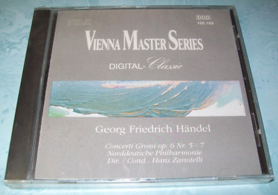 Handel: Concerto Grossi op. 6 no. 5 - 7 (CD, 1990, Vienna Master Series) NEW!