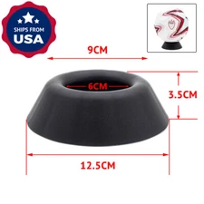 US Black Ball Stand Display Holder Plastic- Basketball Football Soccer Rugby