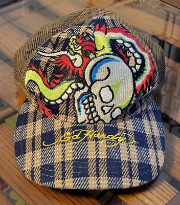Ed Hardy Skullprint Cap 90s y2k | eBay
