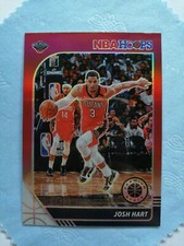 No. 117 Josh Hart Red Prizm Panini NBA Hoops 2019-20 Premium Stock Pelicans