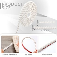 10/12/15mm Paintable Wall Molding Trim 3 Meters Stick for Walls TV Wall Edge
