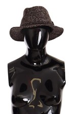VON ZIPPER Black & White Women\'s Tweed Fedora w/ Pearl Chain & Lace Accent 6-7/8 Tweed Fedora Hats for Women for sale | eBay main image 4