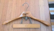 VinTagE WooDeN SETWELL Deluxe 18 in SHIRT  PANT HANGER