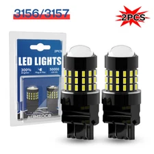 White For Ford F150 F250 F350 Super Duty 3157 LED Backup Reverse Tail Light Bulb