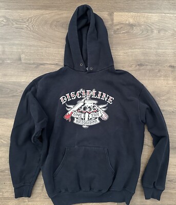 Discipline  Love Thy Neighbor  Hardcore Punk Rock Large Hoodie Sweatshirt - NYHC