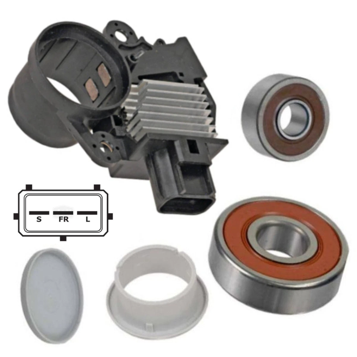 Alternator Rebuild Kit 1998 2000 Ford Contour Regulator Brushes Bearings