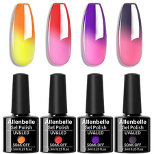 UV Nagellack Thermo Set 4 Farben Mit Geschenkbox,Gel Nagellack Farbwechsel Shell